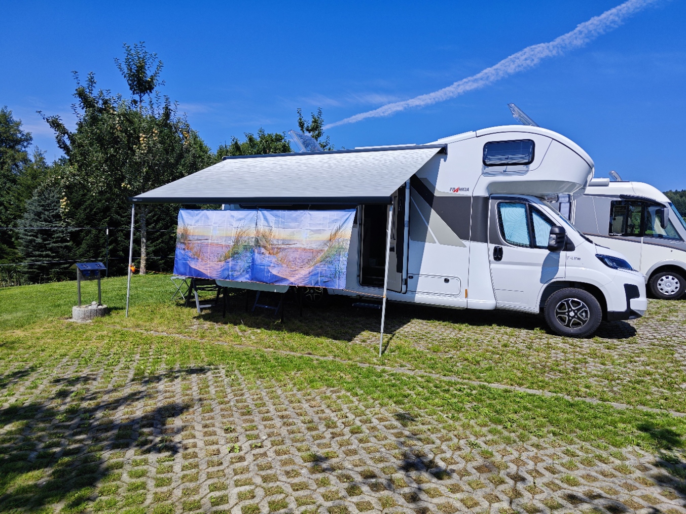 Erster Stellplatz mit dem neuen Wohnmobil in Büchelwiesen